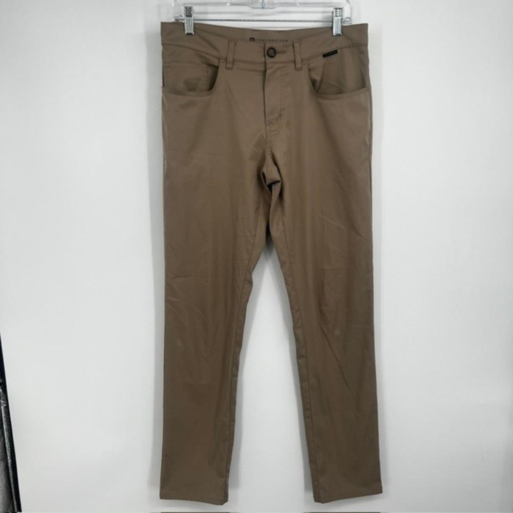 TravisMathew Men's Open to Close Khaki Brown Pants Size 30